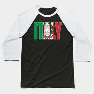 Italy Flag Italian Italia Italiano Baseball T-Shirt